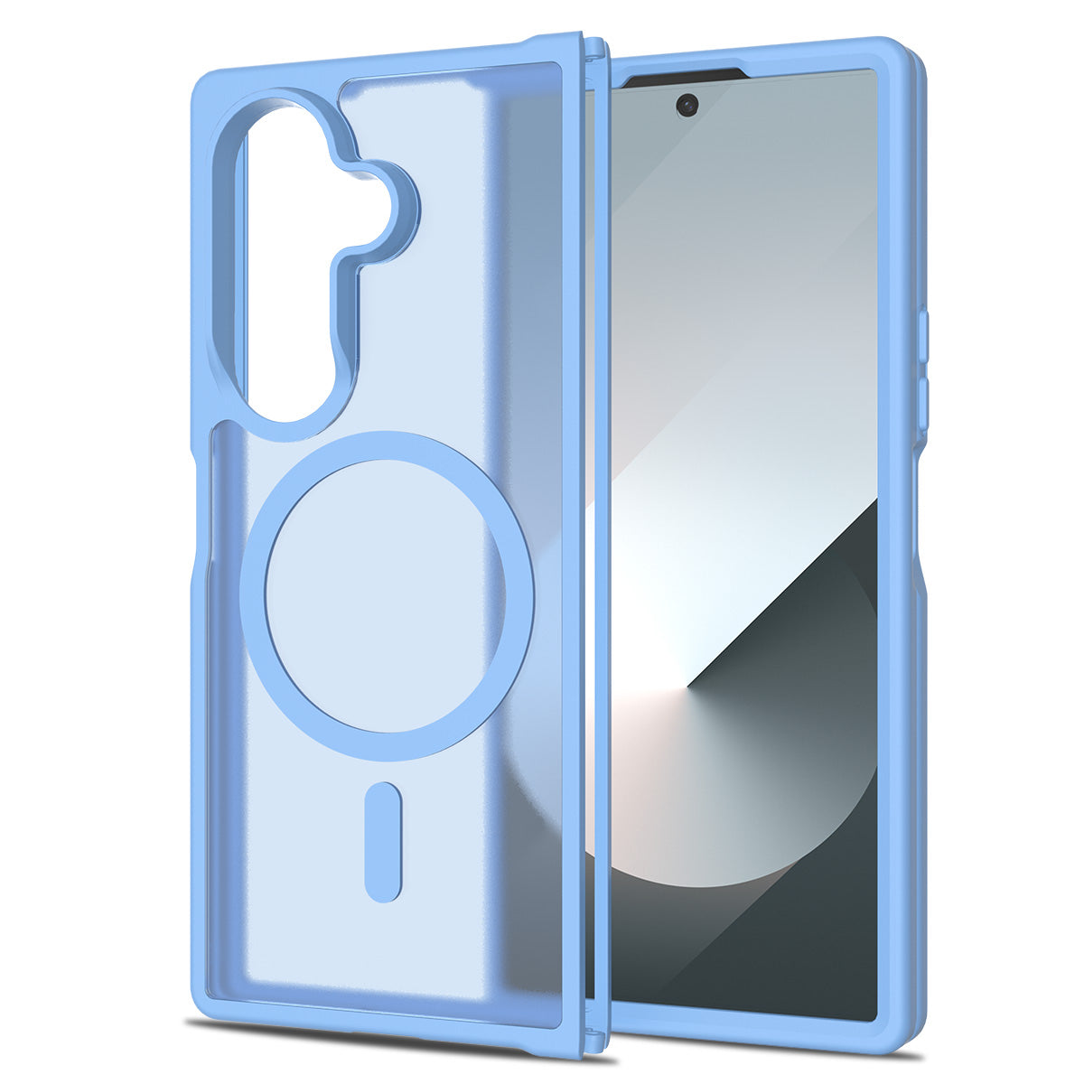 Sierra Blue||ChicDex Frost MagSafe Case in Sierra Blue — back view for Samsung Galaxy Z Fold 7