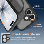 Black||ChicDex Frost Shield MagSafe Case in Midnight Black — precision lens cutouts — individual openings for each camera lens for iPhone 17