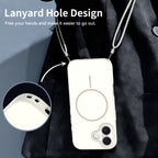 Antique White||ChicDex Onyx MagSafe Case in Antique White — lanyard attachment point — secure carry option for iPhone 17