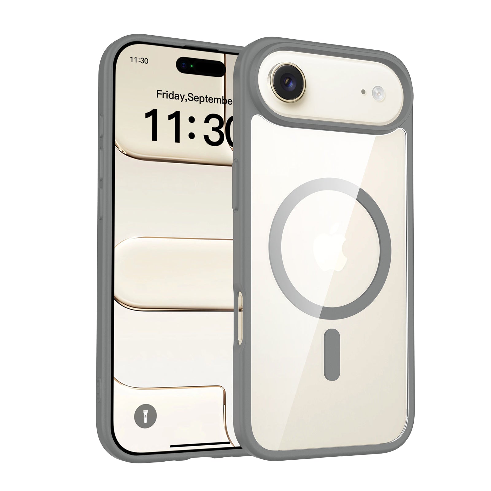 Dark Gray||ChicDex Prism MagSafe Case in Dark Gray — front view for iPhone 17 Air