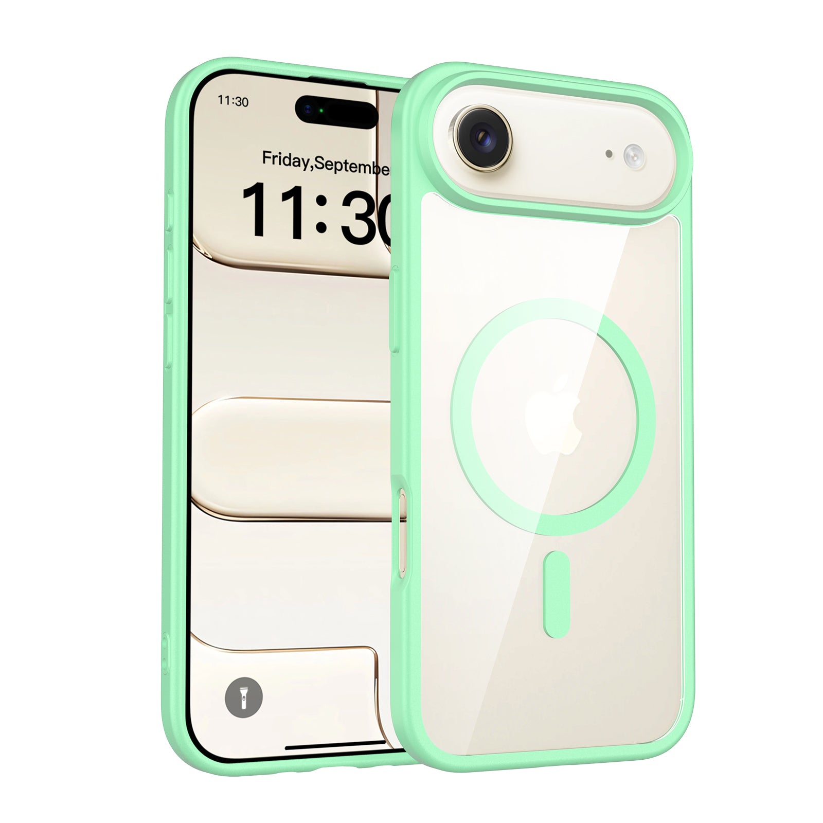 Ice Green||ChicDex Prism MagSafe Case in Ice Green — front view for iPhone 17 Air