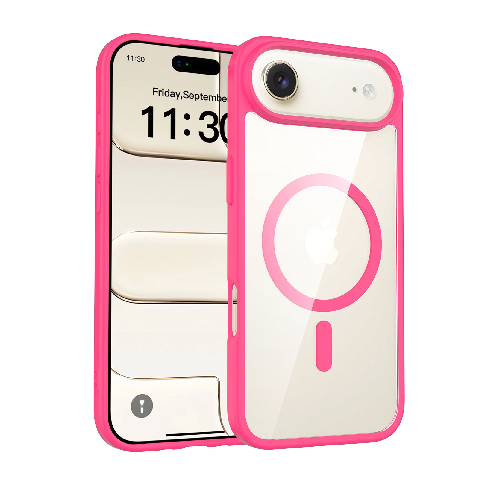 Rose Red||ChicDex Prism MagSafe Case in Rose Red — front view for iPhone 17 Air