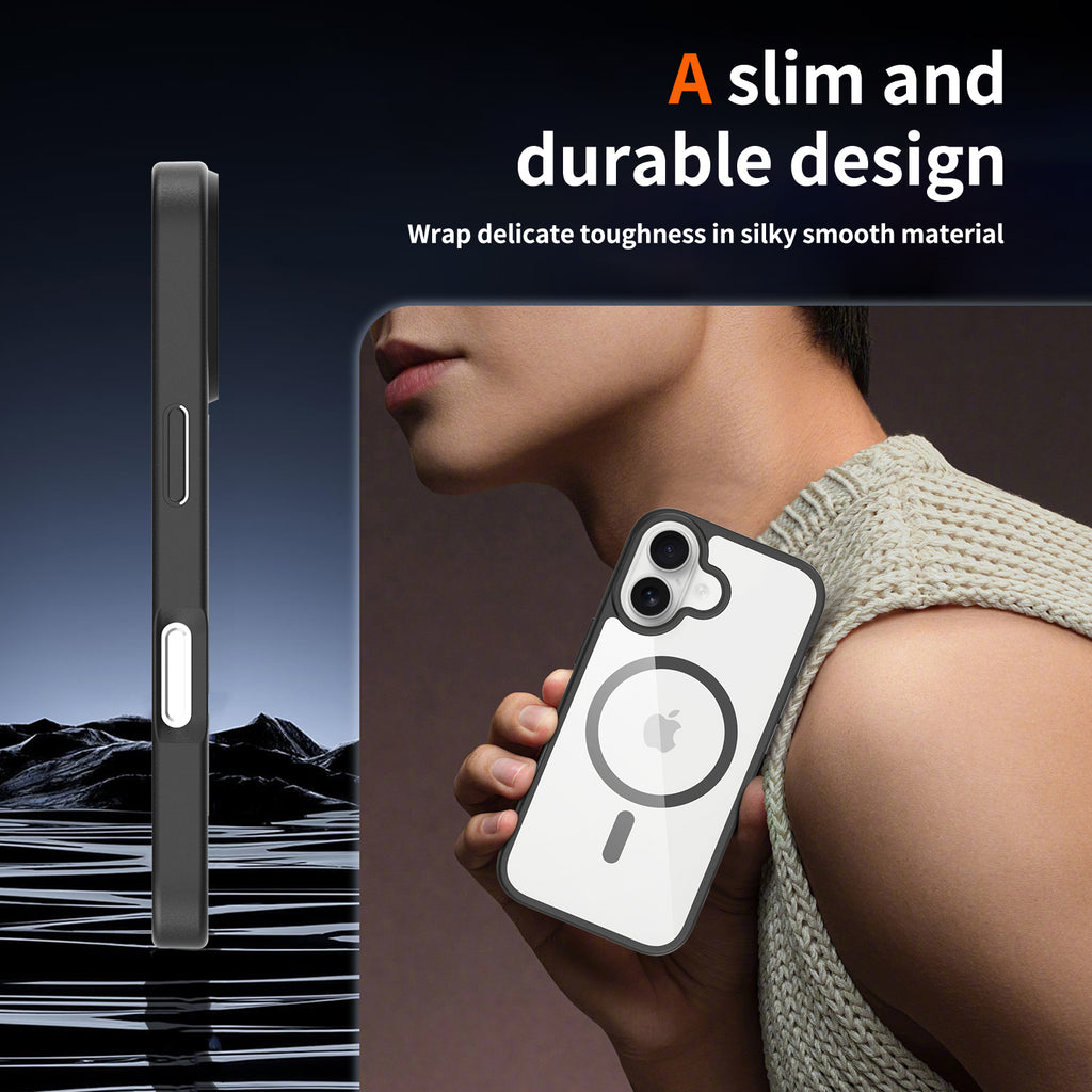 Black||ChicDex Prism MagSafe Case in Black — ultra-slim profile — lightweight dual-layer construction for iPhone 17