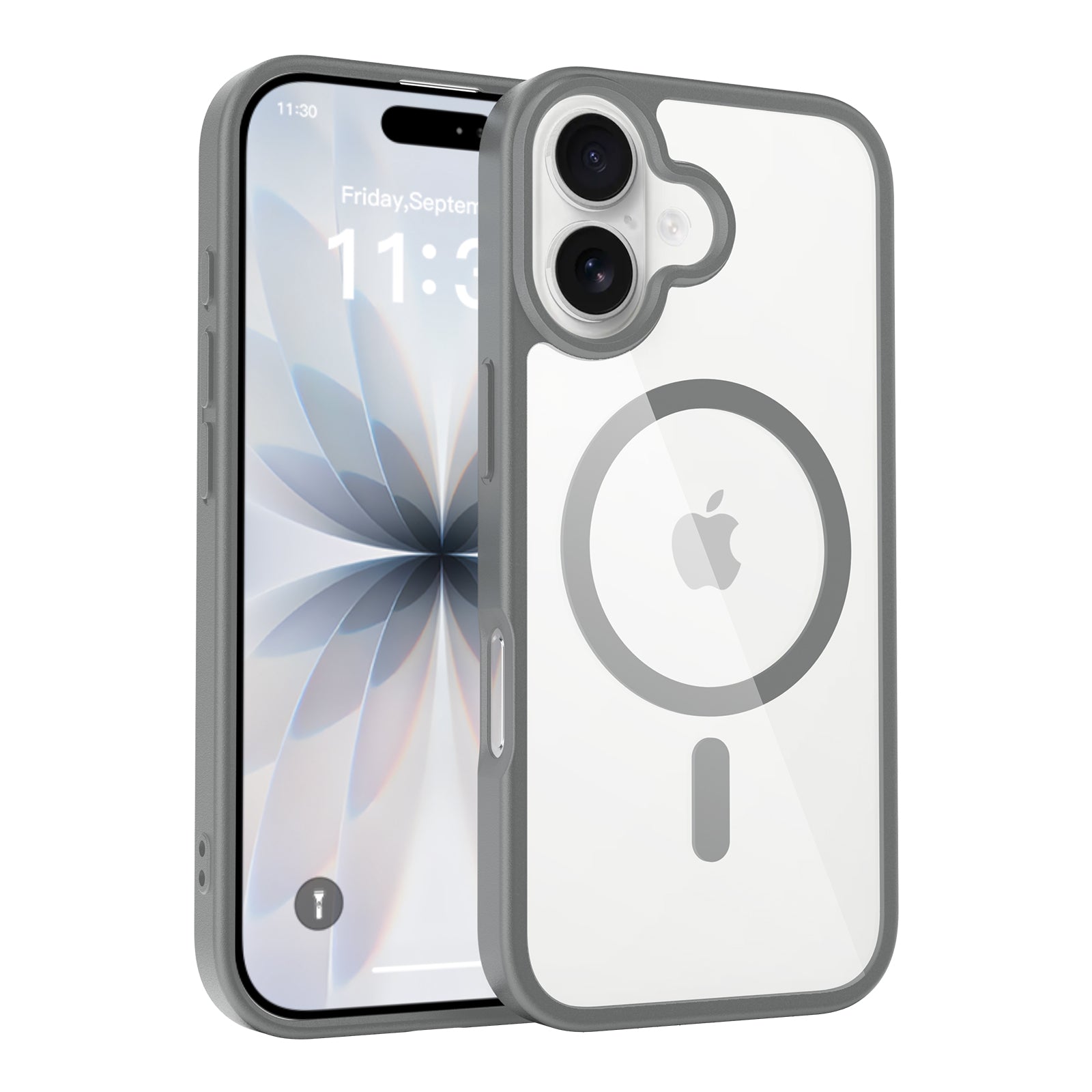 Smoky Gray||ChicDex Prism MagSafe Case in Smoky Gray — ultra-slim dual-layer design for iPhone 17